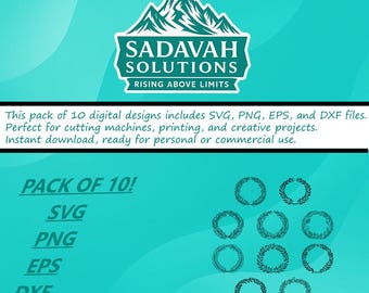 Wreath | SVG DXF EPS + Png | Instant Download
