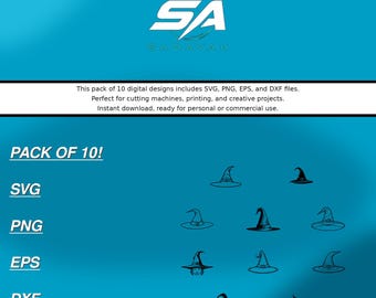 Welke hoed SVG-bestandsbundel knippen | Svg Dxf Eps Png | Direct downloaden | Cricut-silhouet