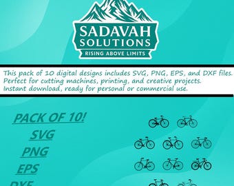 Bicycle | SVG DXF EPS + Png | Instant Download