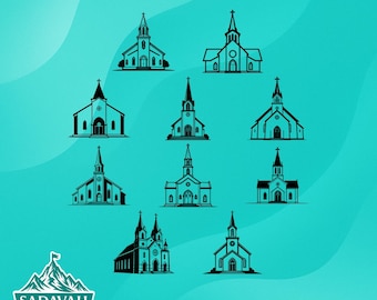 Church | SVG/DXF/EPS/Png Cut Files | Instant Download
