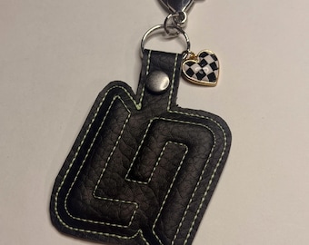 LN4 Glow in the Dark Puff Embroidered Keychain - F1