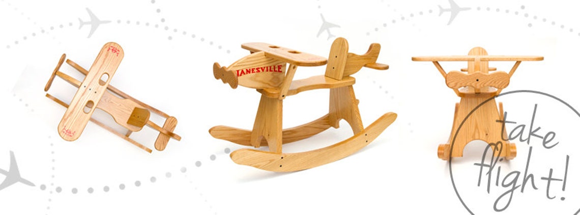 Rocking Airplane | Etsy