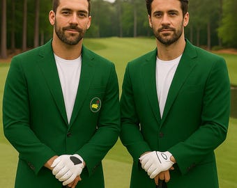 Men's Green Golf Blazer: Classic Sport Coat