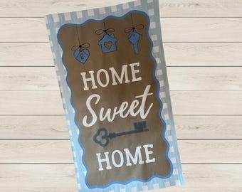 Hand-Painted Home Sweet Home Banner, Housewarming Decor (3x5 ft)
