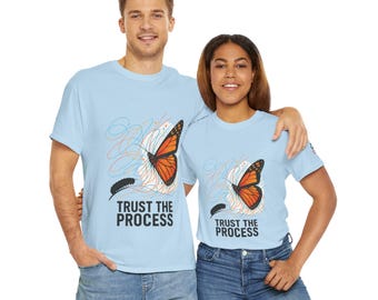 Camiseta gráfica "Confía en el proceso" - Camiseta "Crecimiento y paciencia" / Camiseta motivacional unisex
