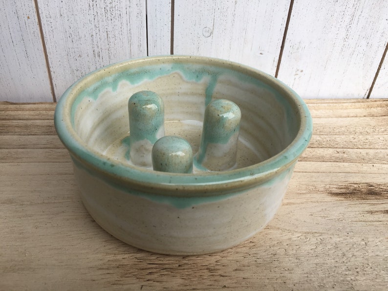 Slow Feeder Pet Dish Small Breed Dog Bowl Cat Kibble Bowl Etsy