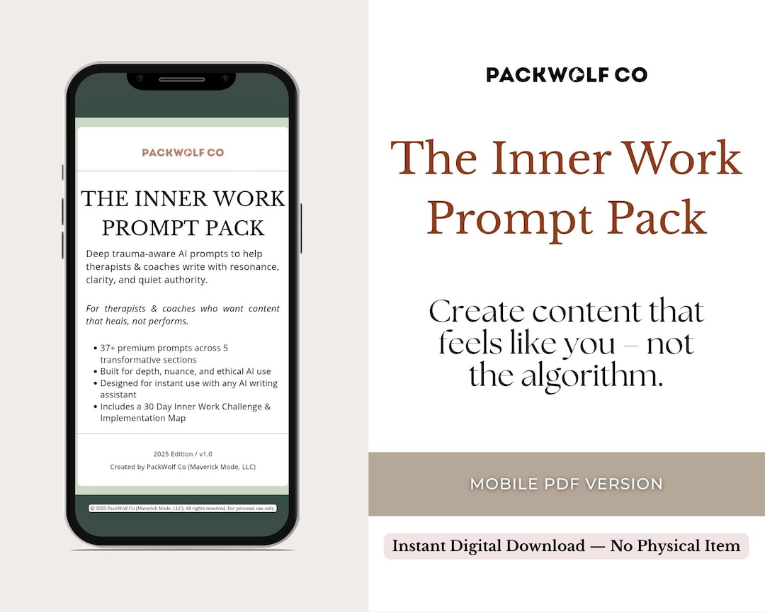 Mobile AI Writing Prompt Pack | Brand Voice PDF Prompts for Coaches ...