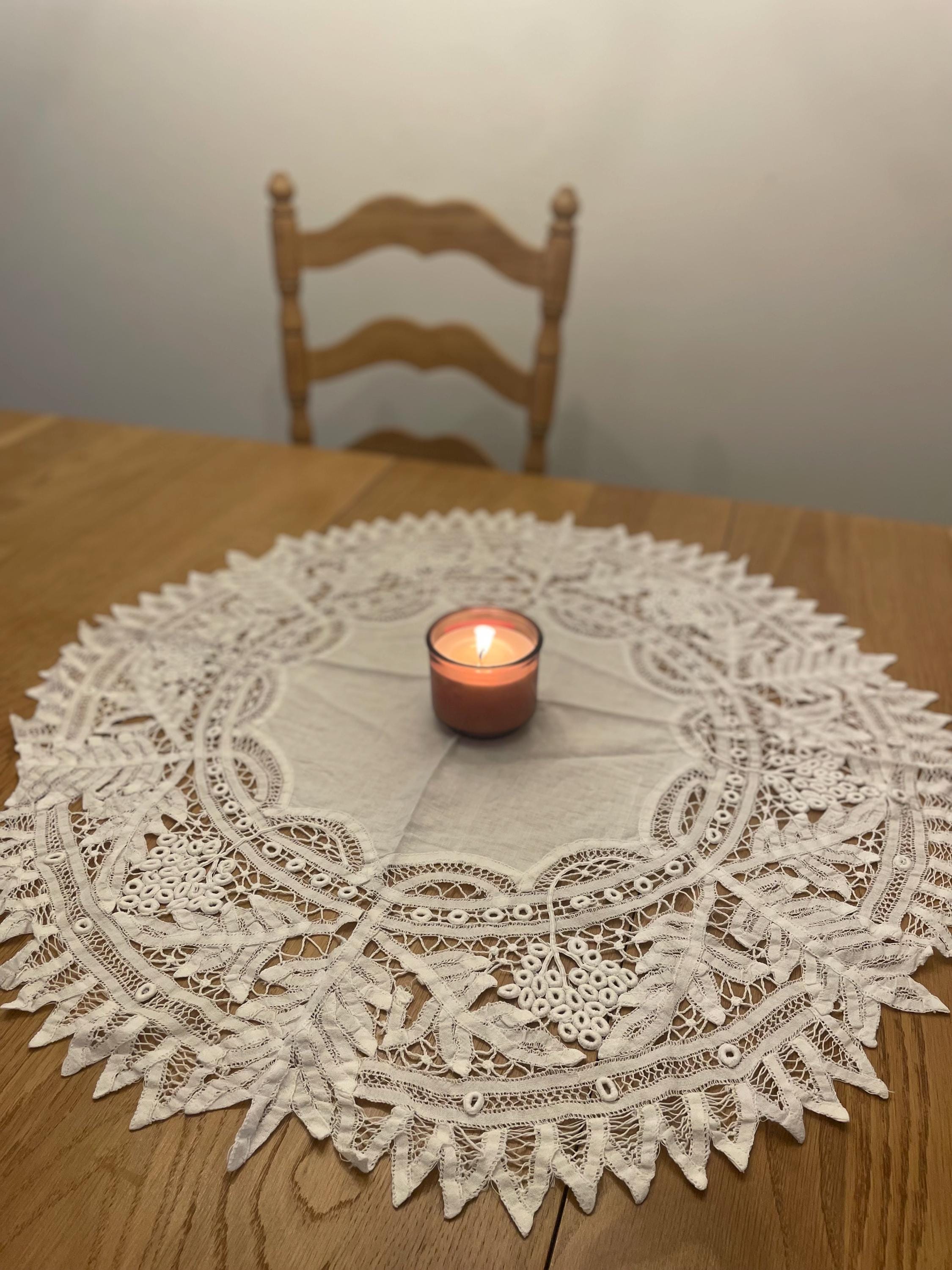 Quaker lace tablecloth - Etsy 日本
