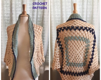 Martingale Shrug Crochet Pattern | Advanced Beginner | Worsted Weight Yarn