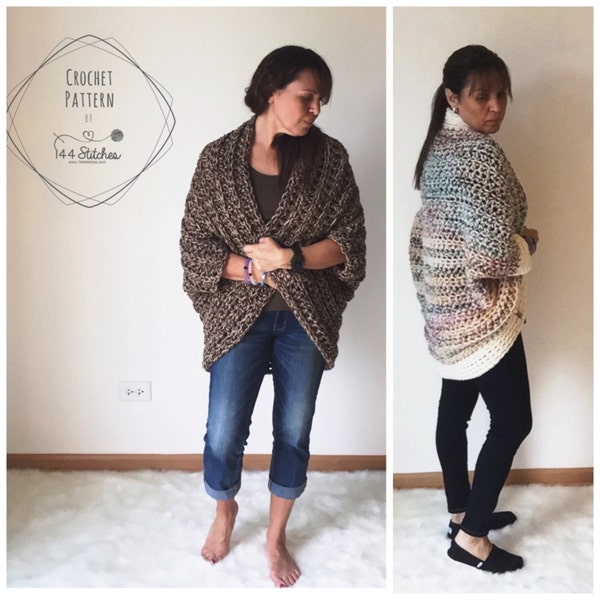 Advanced Beginner Crochet: Juno & Alaska Shrug Set | Chunky Yarn Patterns