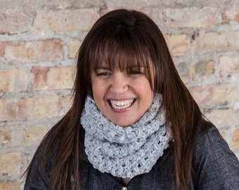 Kingston Infinity Scarf & Cowl - Advanced Beginner Crochet Pattern with Worsted Yarn