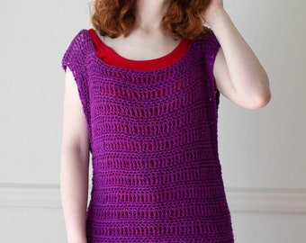 In The Loop Top: Easy DK Yarn Crochet Pattern, Ideal for Advanced Beginners