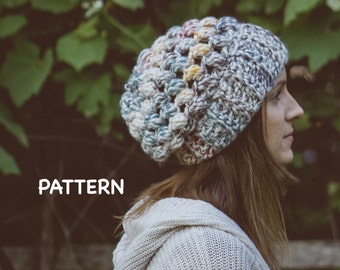 Chunky Puff Beanie: Easy Crochet Pattern for Beginners, Bulky Yarn Hat