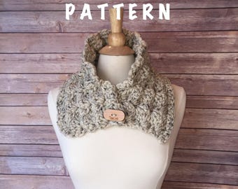 Patrón de bufanda gruesa de crochet, patrón de bufanda gruesa de crochet, descarga instantánea en PDF