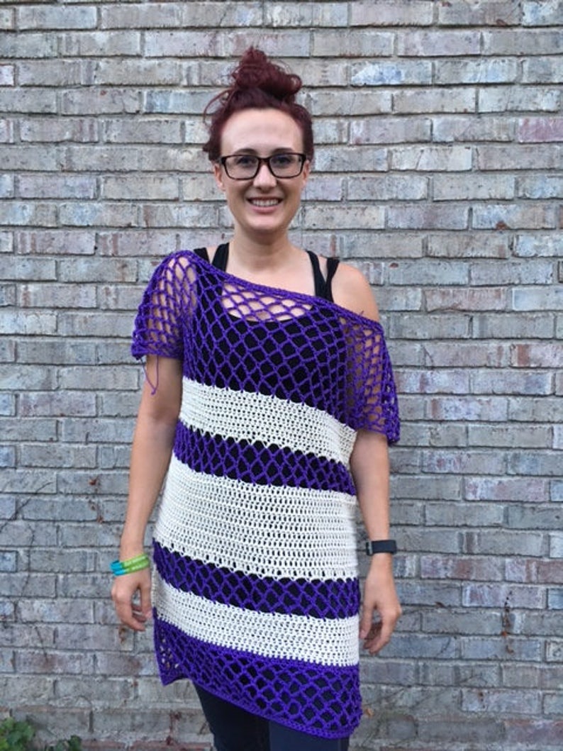 Porto Tunic: Easy Crochet Pattern Beginner DIY with Worsted Yarn image 5