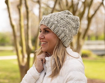 Amherst Beanie: Easy Crochet Pattern, Beginner-Friendly, Bulky Yarn Hat
