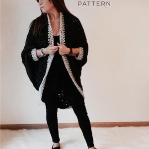 Beginner Crochet Pattern - Adirondack Blanket Shrug | Chunky Yarn Wrap