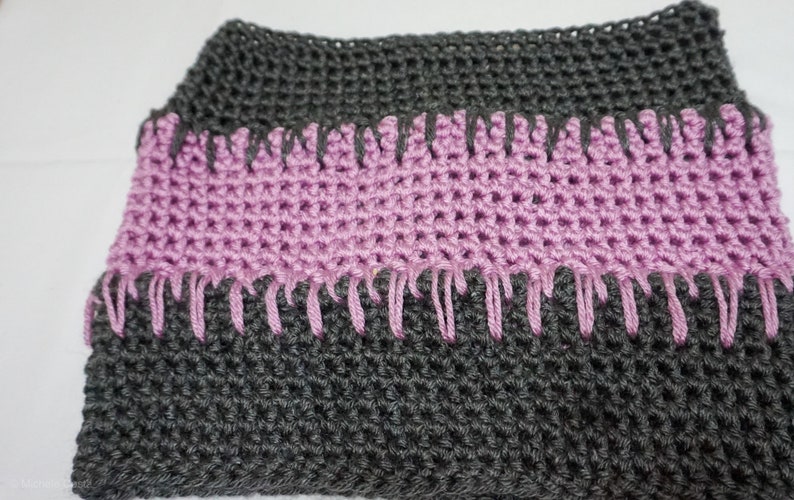 Crochet Cowl Pattern Gentry Spike Stitch, Beginner Friendly, Worsted Yarn DIY image 1