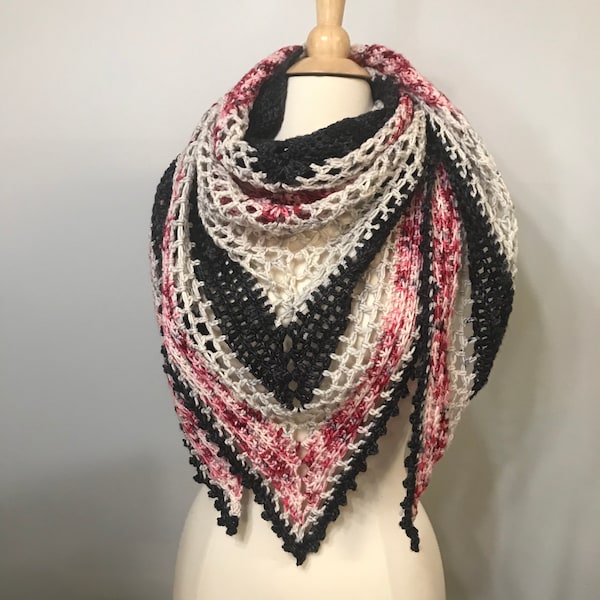 Inspiration Wharf Shawl - Advanced Beginner Crochet Pattern, DK Yarn, Elegant Handmade Wrap