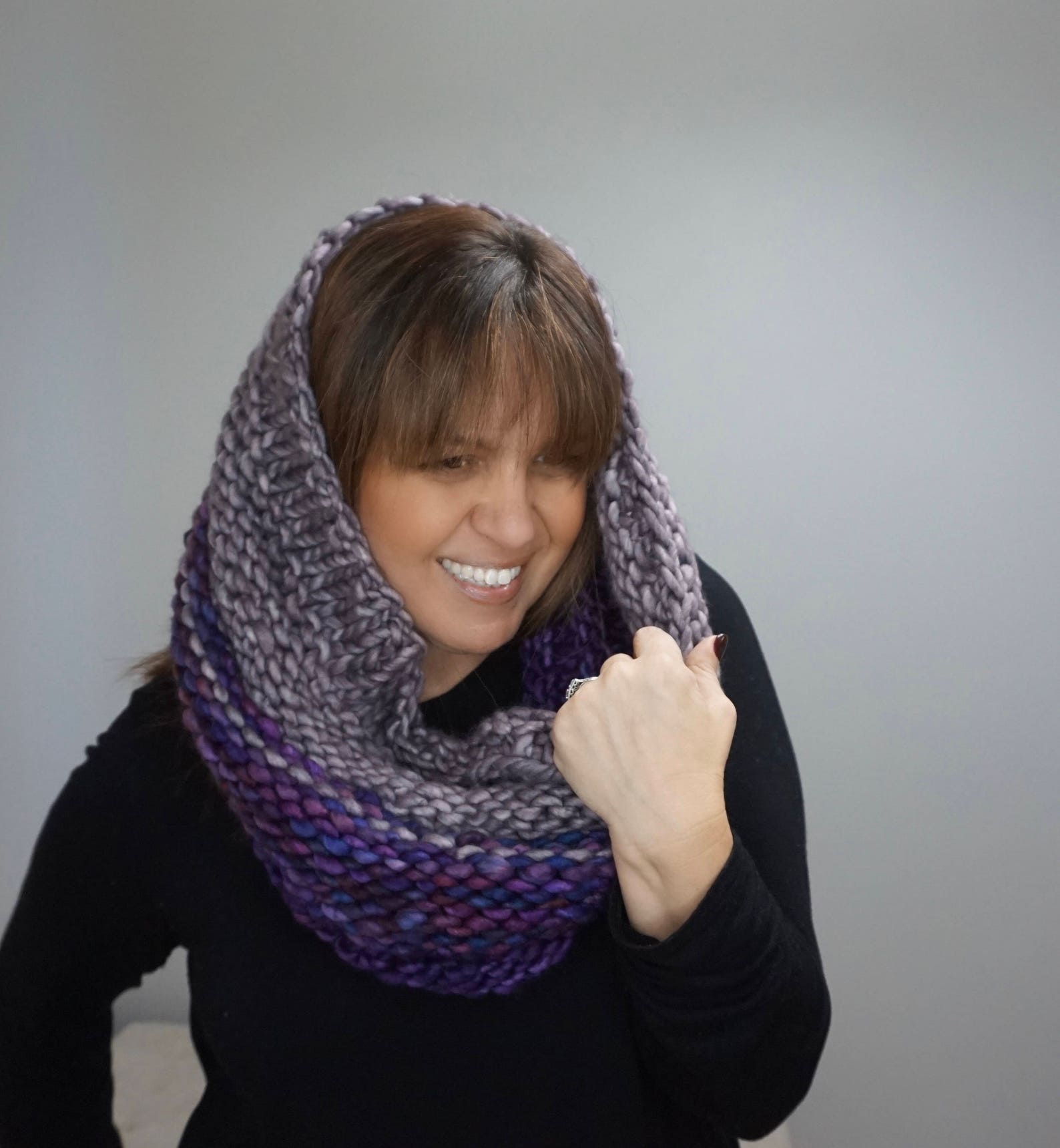 Chunky Cowl Knitting Pattern Bulk Knit Cowl Pattern Central Etsy