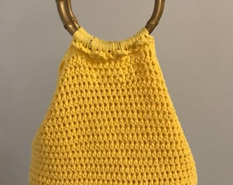 Easy Summer Mini Tote Bag Crochet Pattern - DIY, Worsted Weight Yarn