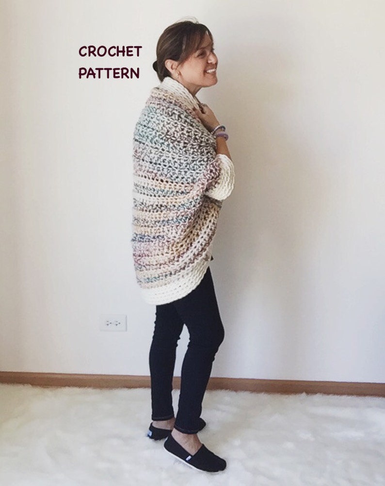 Alaska Shrug Advanced Beginner Crochet Bulky Yarn Pattern DIY Craft image 3