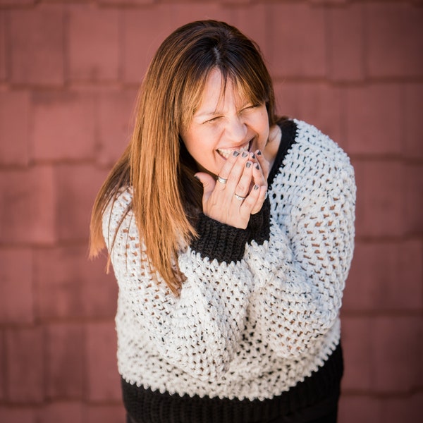 Rockland Sweater: Advanced Beginner Crochet | Worsted Weight Yarn Design