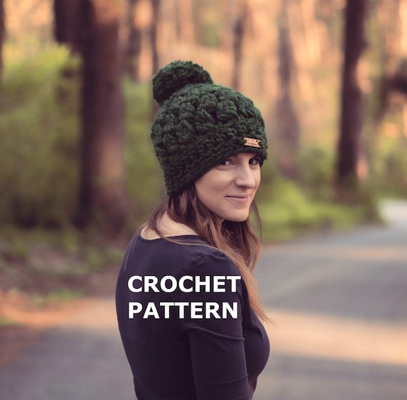 Cappello Baker Pom Pom modello facile all'uncinetto Modello fai