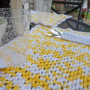 Easy Crochet Table Setting Pattern | Pocket Placemat Home Décor Crochet Pattern | Summer Table Setting Accent Pattern