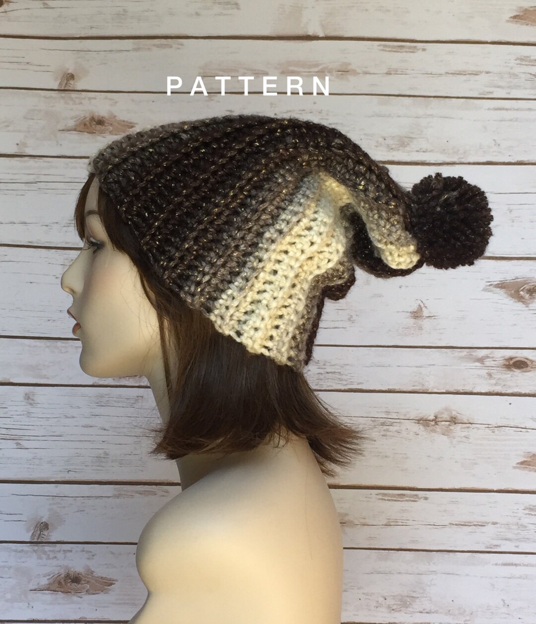 Isaac Mizrahi CRAFT Yarn Ribbed Beanie Hat Pattern, Crochet Ribbed