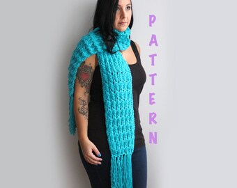 Hero Scarf: Easy Crochet Pattern - Beginner DIY with Worsted Yarn