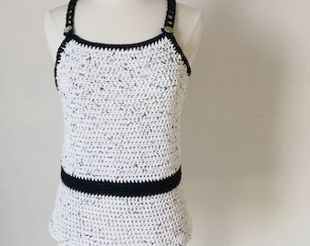Lighthouse Top: Easy Crochet Pattern, Beginner-Friendly Crochet Tank Top Pattern, Instant Download