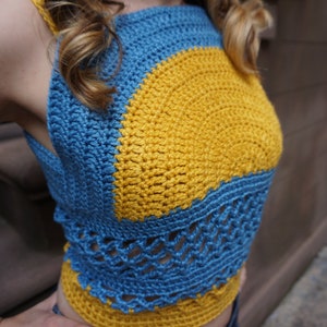 Islamorada Festival Tank Top Beginner Crochet Pattern, DK Yarn, DIY Summer Fashion image 3