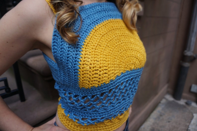 Islamorada Festival Tank Top Beginner Crochet Pattern, DK Yarn, DIY Summer Fashion image 3