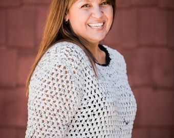 Crochet Cotton Sweater pattern |Advanced Beginner Crochet Sweater Pattern| Crochet Pullover Sweater Pattern PDF