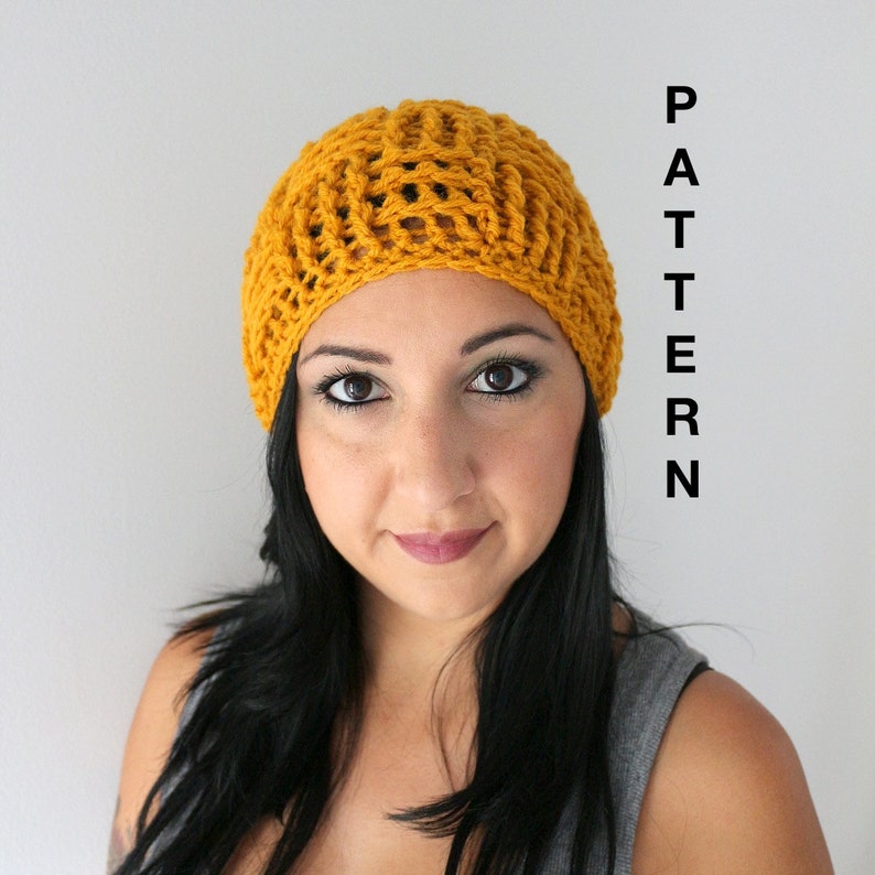 Crochet Basket Weave Scarf and Hat Pattern Set, Crochet Textured Beanie Hat and Scarf PATTERN, Adult Beanie PDF Instant Downlaod image 4