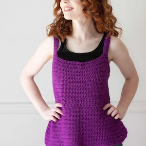 Beginner Crochet Top Pattern | Lakefront Tunic Crochet Pattern | Easy DK Weight Yarn Crochet Tank Top Pattern