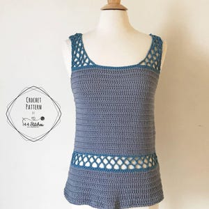 Mallory Tank Crochet Pattern | Beginner-Friendly Crochet Summer Top Pattern | Easy Tank Top Crochet Pattern