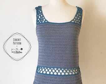 Mallory Tank Crochet Pattern | Beginner-Friendly Crochet Summer Top Pattern | Easy Tank Top Crochet Pattern