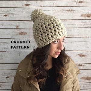 Lakeside Chunky Beanie: Advanced Crochet Pattern for Super Bulky Yarn, Handmade Winter Hat