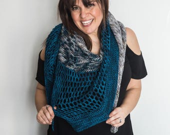 Lenox Crochet Shawl Pattern | Easy Triangle Shawl Pattern |Beginner-Friendly Asymmetrical Triangle Shawl Pattern