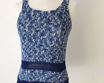 Gulfport Tunic: Easy Advanced Beginner Crochet Pattern, Worsted Yarn DIY Top