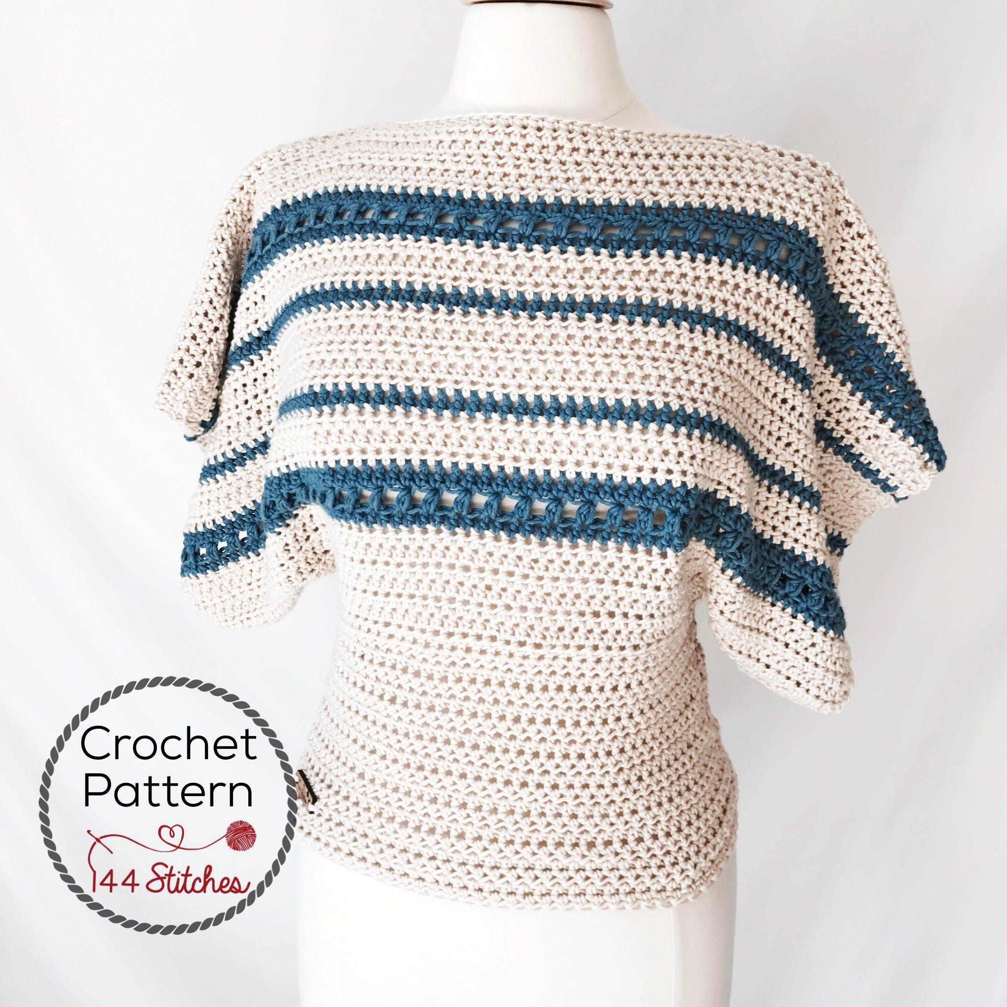 39 Crochet Women’s Tops: Tanks, Vests, Tees, and Blouses 28 Coastal Tee Crochet