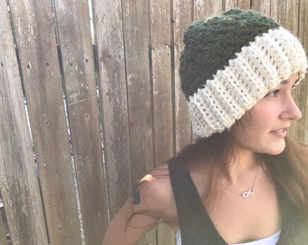 Aarhus Beanie Crochet Pattern - Advanced Beginner, Chunky Yarn Winter Hat