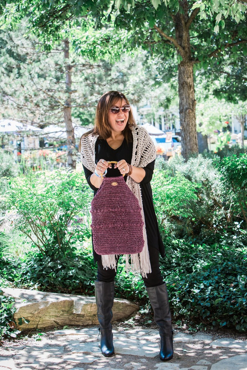 The Downtown Bag Pattern BoHo Bag Crochet Pattern Crochet Market Tote Bag Pattern