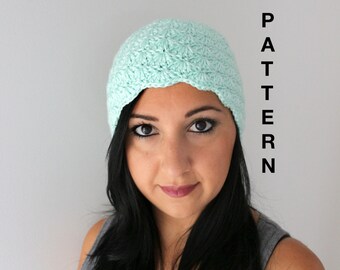 Sara Shell Hat: Intermediate Crochet Pattern with Worsted Yarn, Handcrafted Design