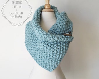 Handmade Chunky Knit Gallery Cowl - Easy Crochet Pattern for All Sizes - Recommended Yarn: Lion Brand Wool-Ease Thick & Quick