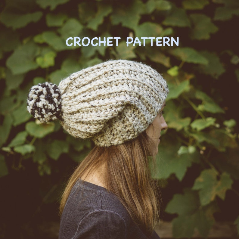 Chunky Vail Hat Crochet Pattern Intermediate Level, Super Bulky Yarn Winter Accessory image 5