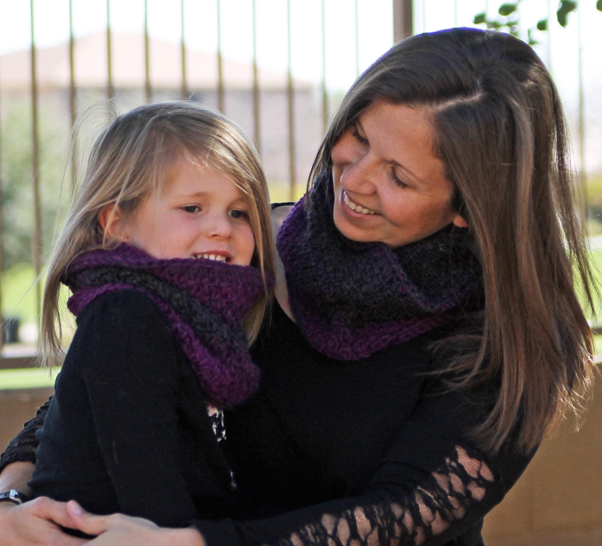 38 Matching Crochet Pattern Sets for Your Next Project 27 Easy Crochet Mommy & Me Cowl Set Adult and Child Crochet