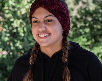 Beginner Main Street Earwarmer Headband Knitting Pattern - Easy DIY, Bulky Yarn
